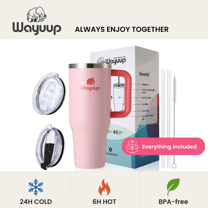 Wayuup 40oz Tumbler – Flamingo