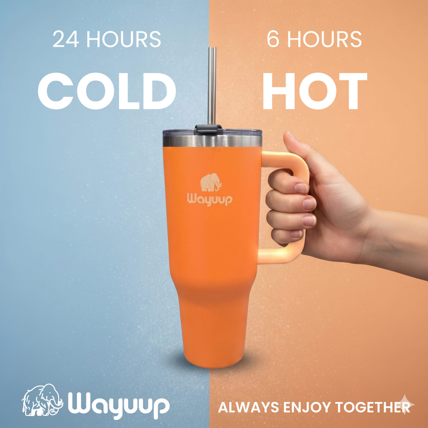 Wayuup 40oz Tumbler – Tiger
