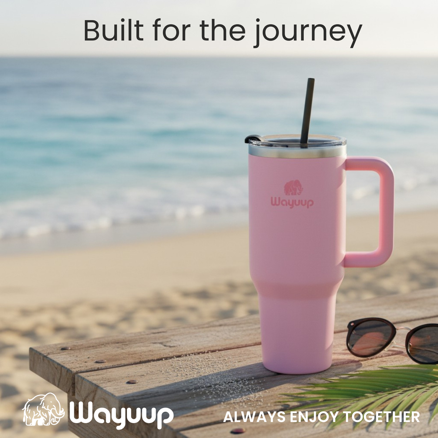 Wayuup 40oz Tumbler – Flamingo