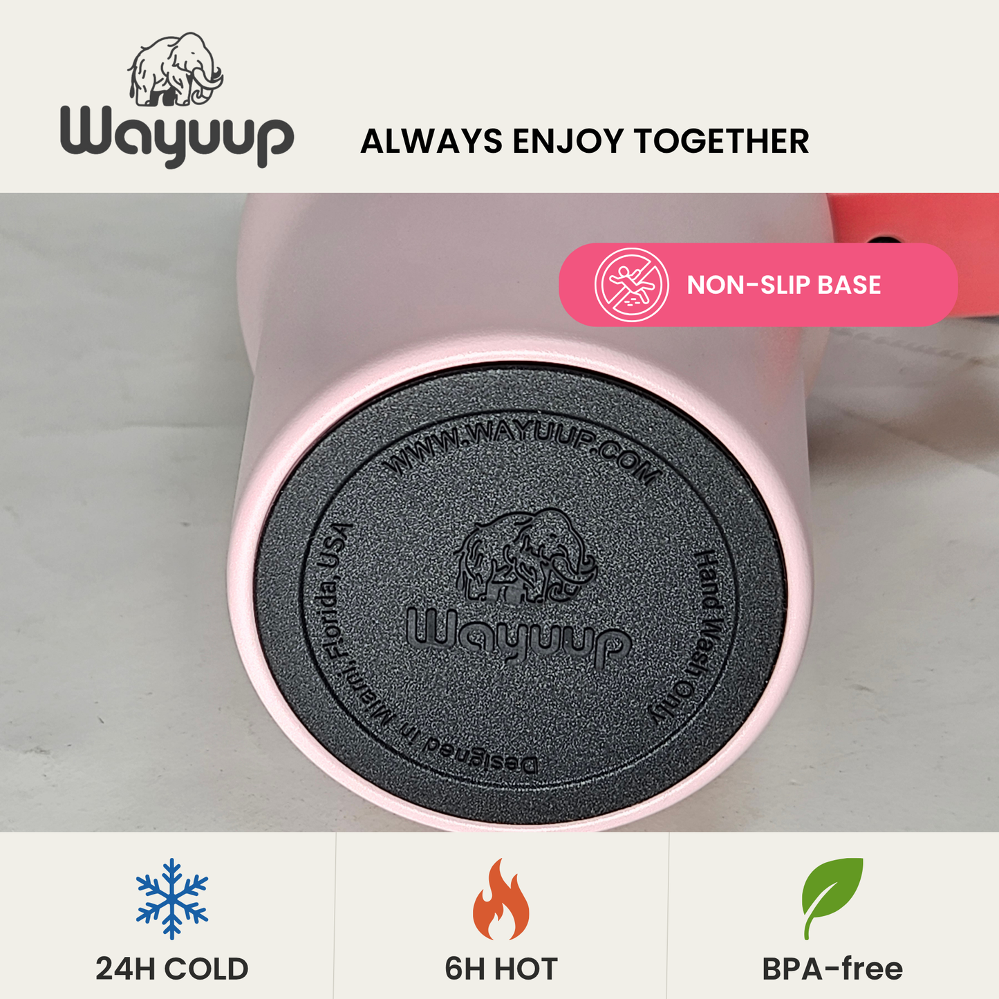 Wayuup 40oz Tumbler – Flamingo
