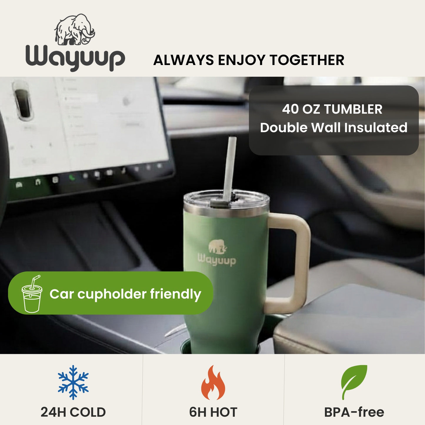 Wayuup 40oz Tumbler – Crocodile