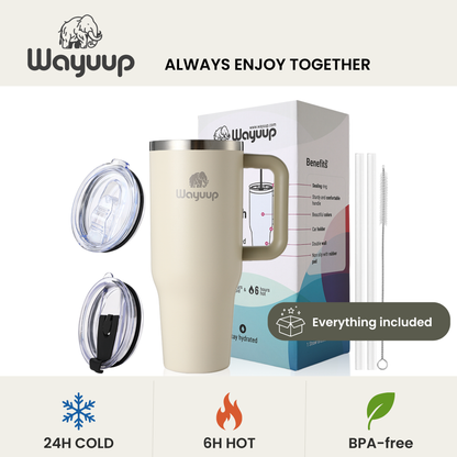 Wayuup 40oz Tumbler – Bone