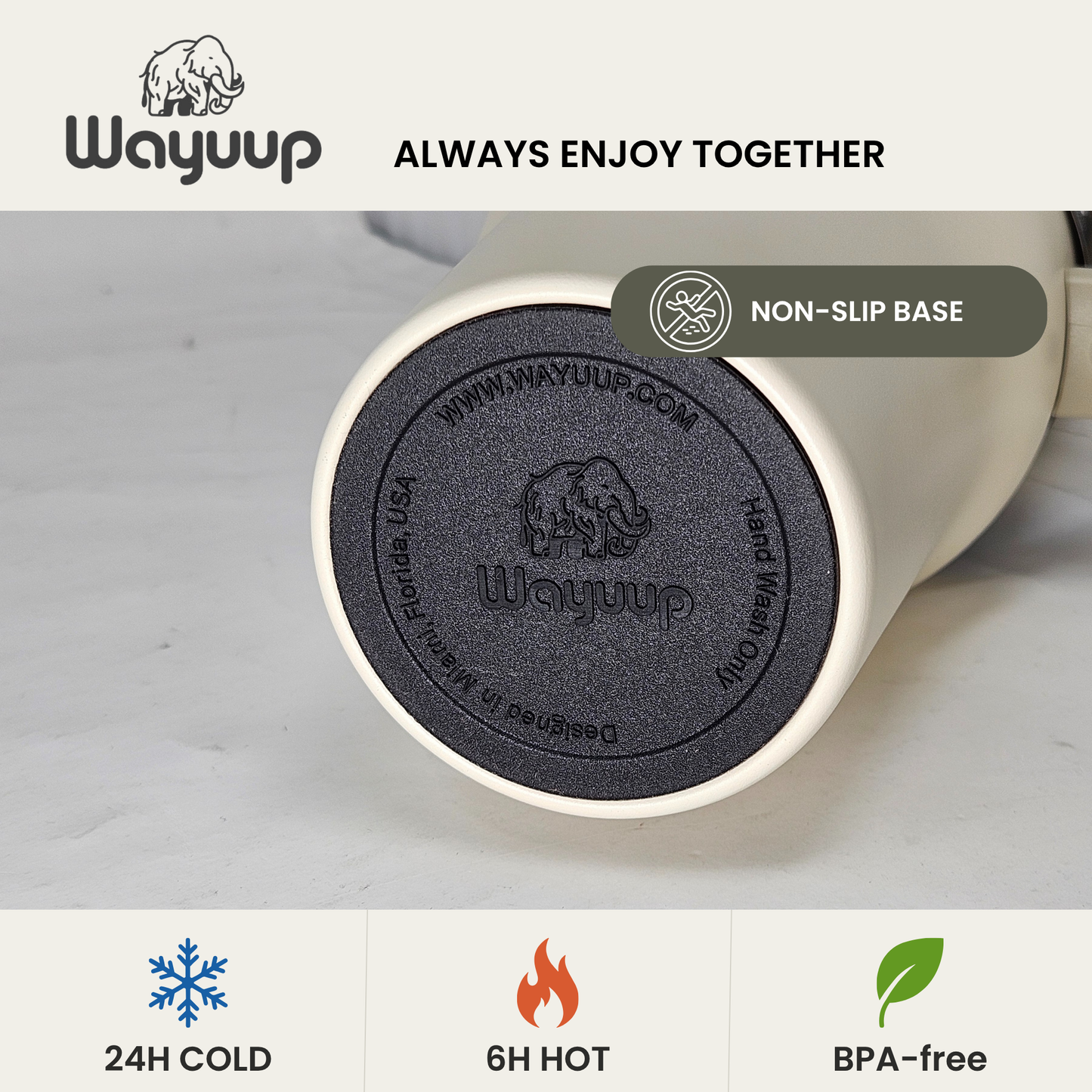 Wayuup 40oz Tumbler – Bone